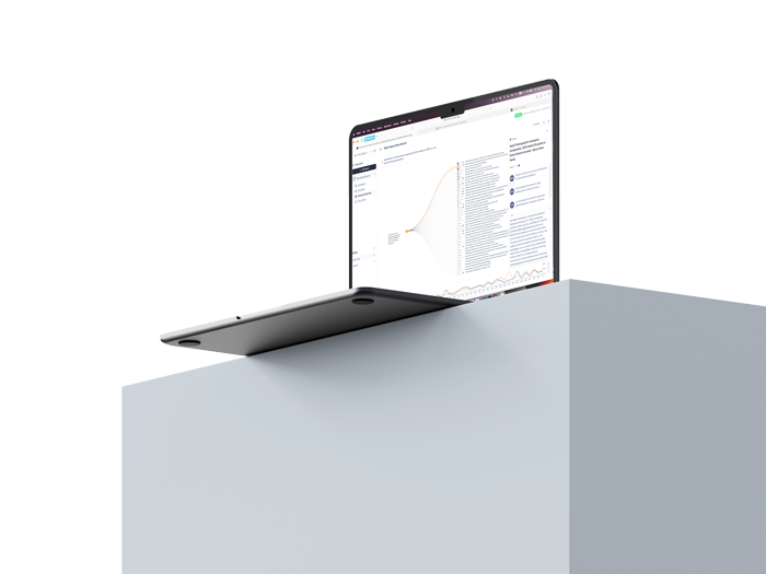 Vizible Dashboard on Laptop